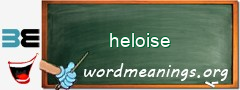 WordMeaning blackboard for heloise